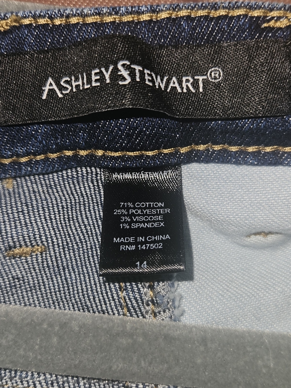 Ashley Stewart Indigo Blue Stretch Women's Jeans